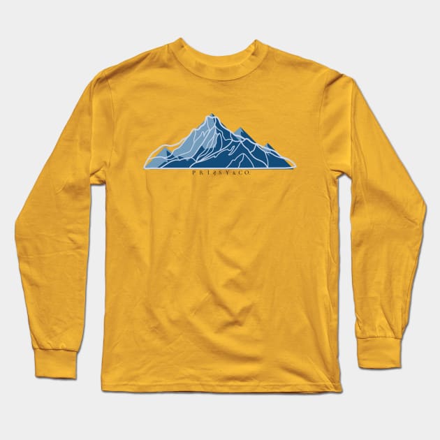 Mountain peak Long Sleeve T-Shirt by PrissyYoo